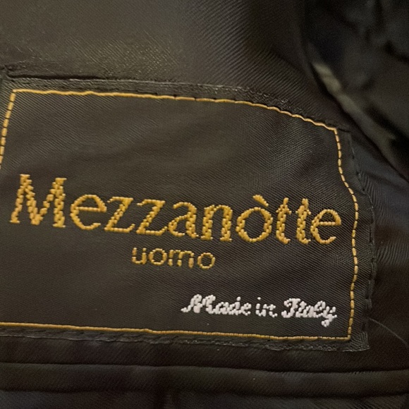 Coat Black with lines Mezzanotte size 14 - Picture 5 of 7